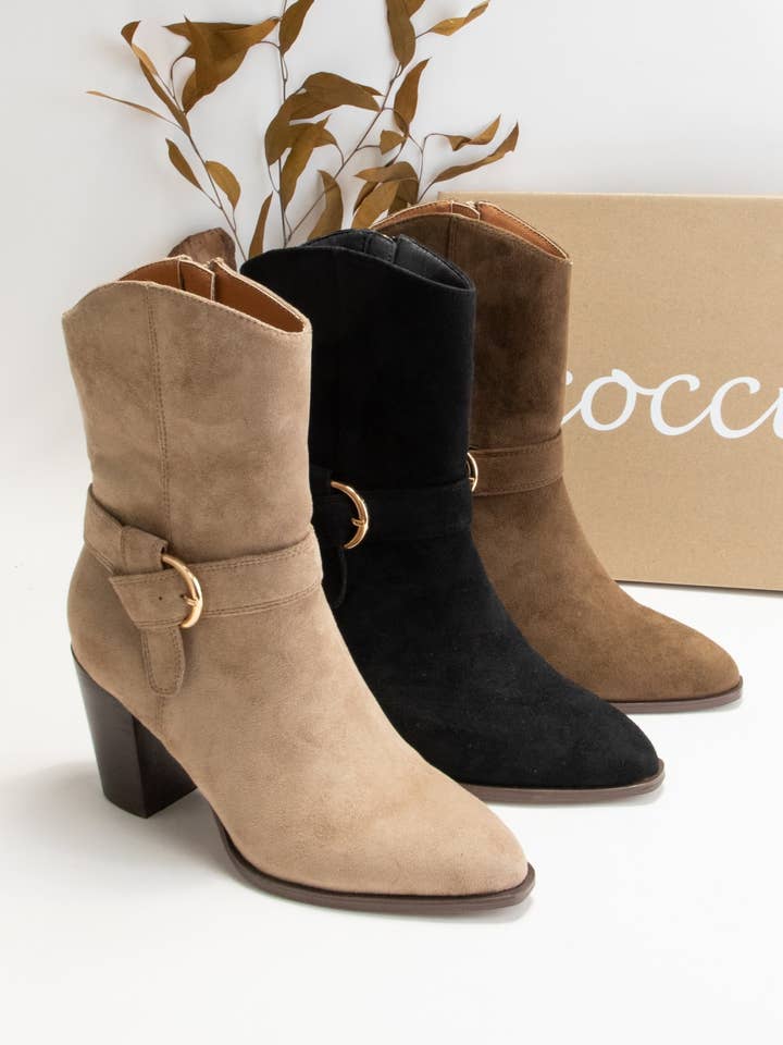 ZANE-02 WESTERNINSPIRERADE STÖVLAR MED ANKELSPÄNNE för wholesale av CCOCCI