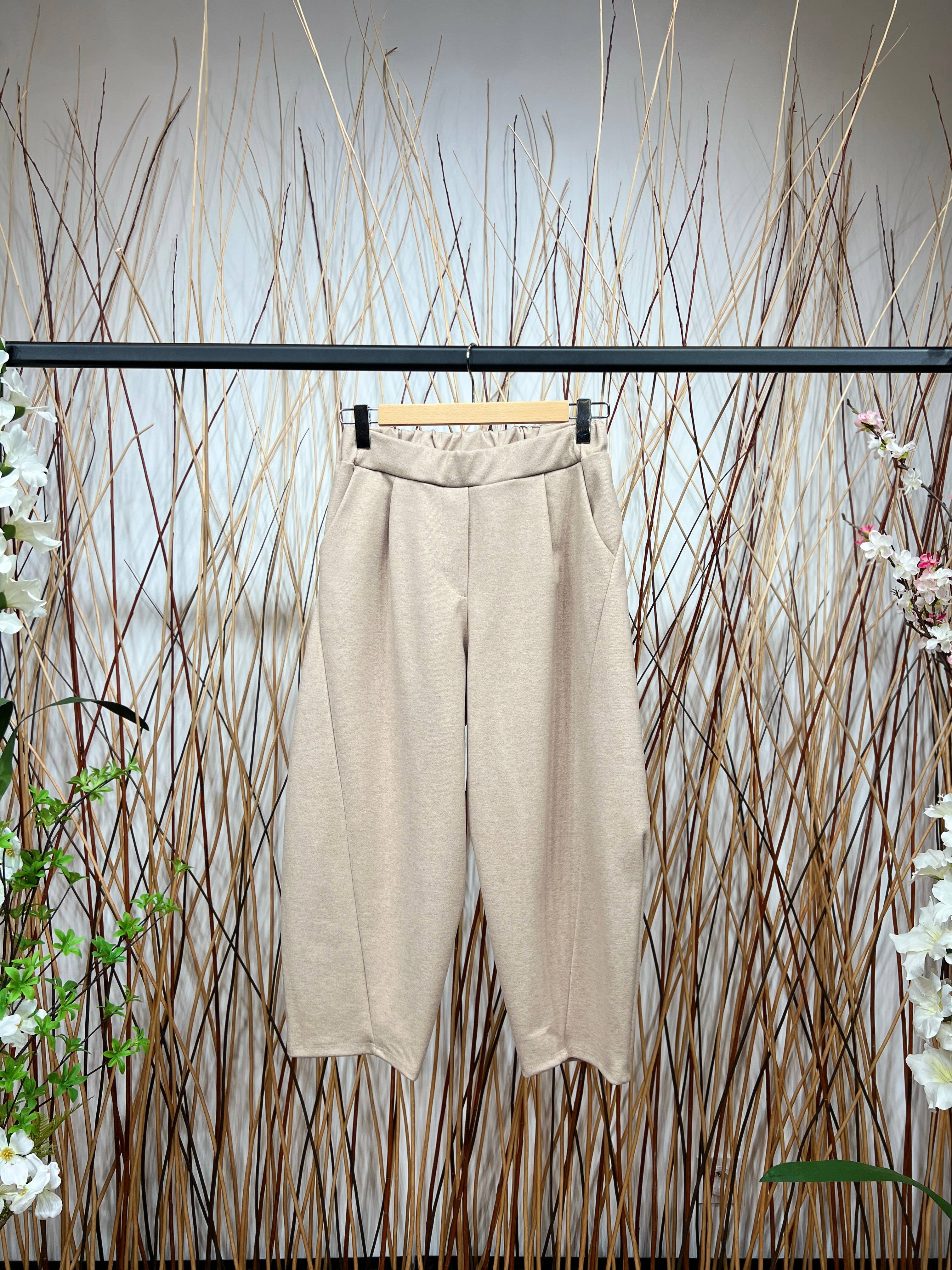 L'Emotion – wholesale Pants – Women's – Balloon Fit Elastic Waist Comfort Wide Leg Pants8