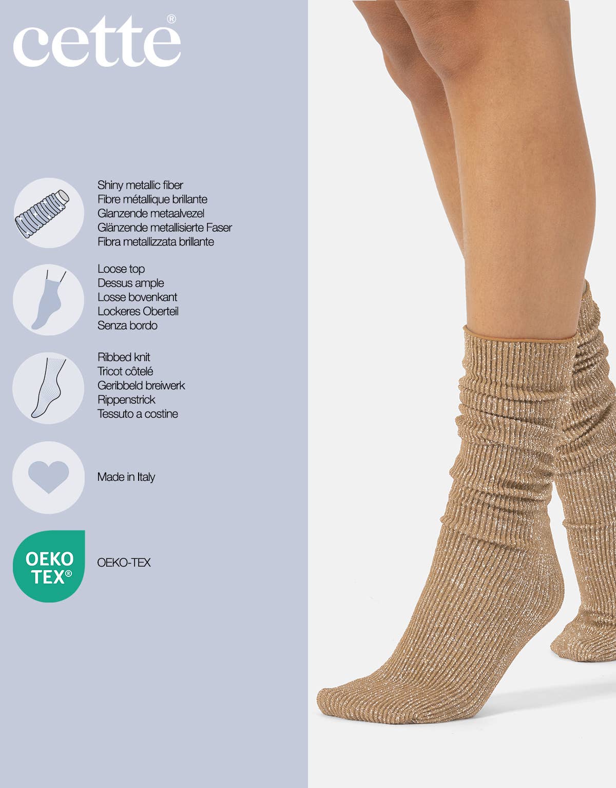 Cette - Wholesale Socks - Women's - Ribbed Socks, Shiny Socks for Women, Dresses for Women57