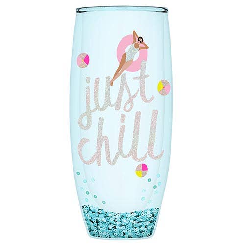 Double-Wall Champagne Glass - Just Chill for wholesale by Slant Collections by Creative Brands