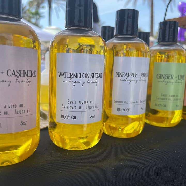 Huile corporelle pour la vente par Mahogany Beauty