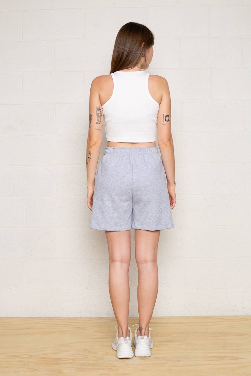 NLT - Wholesale Shorts - Women's - Easy French Terry Sweat Shorts - Plus Size2