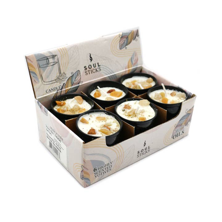 Designs by Deekay Inc. - Wholesale Jar/Filled Candle - Starburst Scented Votive Candles (6)