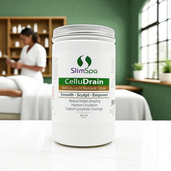 SlimSpa The Body Care Specialists - Wholesale Body Cream/Lotion - CelluDrain – Anti-Cellulite Massage Cream 32 oz.3