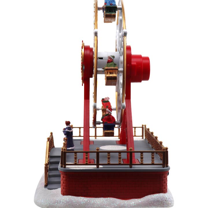 Top Treasures - Vendita all'ingrosso Decorazione natalizia - Ruota panoramica natalizia - Musical animato pre-illuminato1