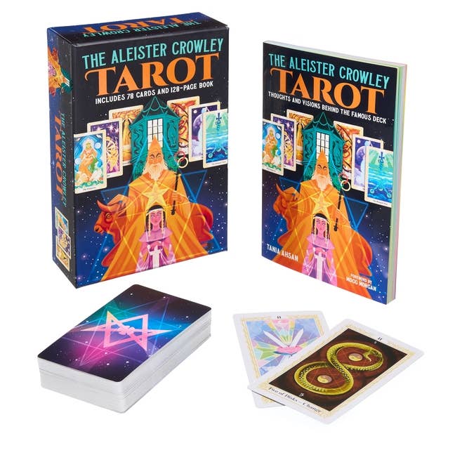 Crowley Tarot Boek & Kaartenset: Bevat een set van 78 kaarten en een 128- voor wholesale door Bradley's Book Clearance