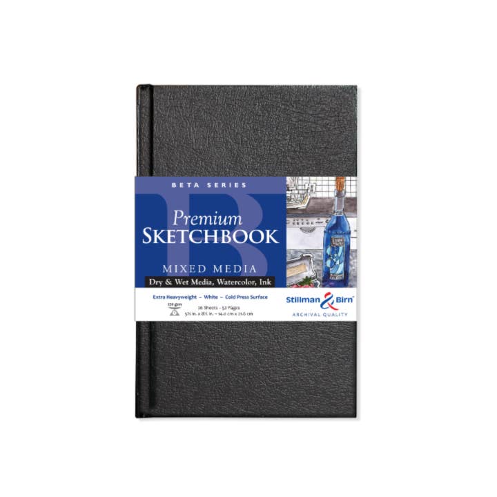 Exaclair - Vente Carnets de croquis - Stillman & Birn Carnet de croquis pour médias mixtes - Série bêta6