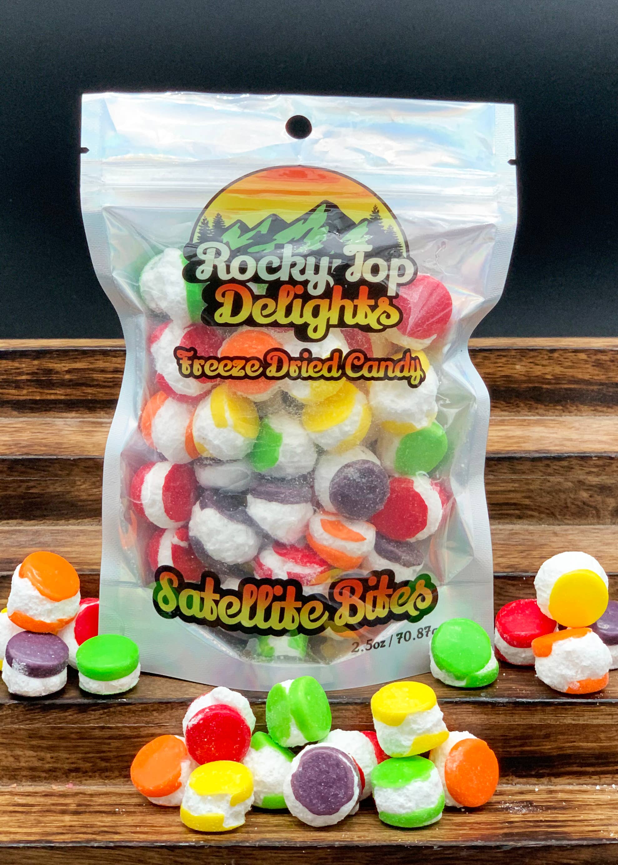 Rocky Top Delights - Wholesale Hard Candy - Freeze Dried Satellite Bites 2.5oz1
