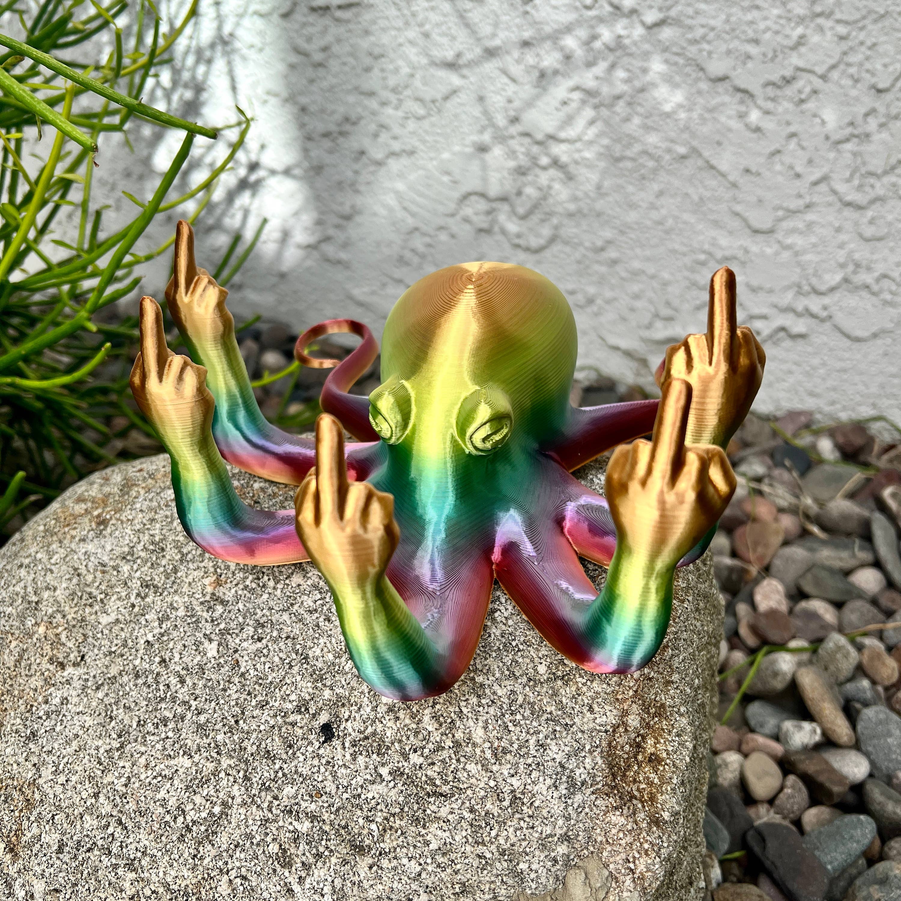 NumanPrints – Presente de novidade por atacado – Zangado Polvo Fucktopus Dedo Médio Dickasaurus Rex