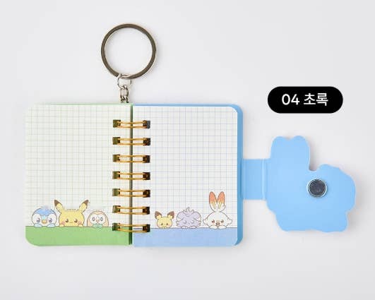 K-Wonderland – Engroshandel Notesbog – Pokémon Poképeace Mini Nøglering Notesbog6