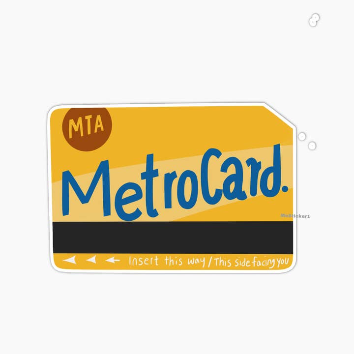 Me Stickers – Großhandel Aufkleber – New York Metro Card Sticker — Reisesouvenir — Geschenk für sie und ihn