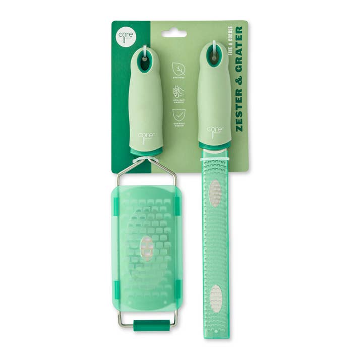 Core Home - Wholesale Grater - 2pc Zester/Grater Set - Colorblock - PKM/CRW3
