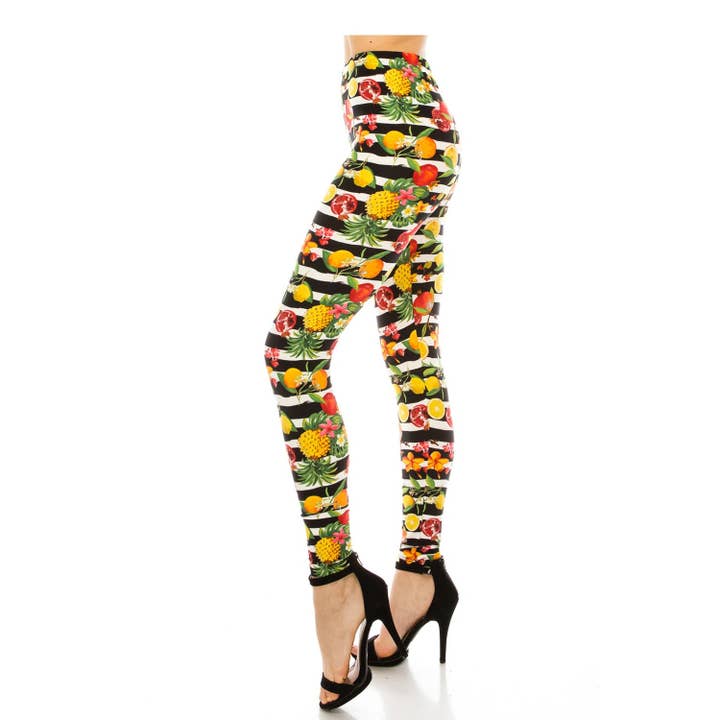 JHP Collection - Wholesale Fashion Leggings - Women's - WOMENS CASUAL MULTI COLOR BRUSHED FULL LEGGINGS17