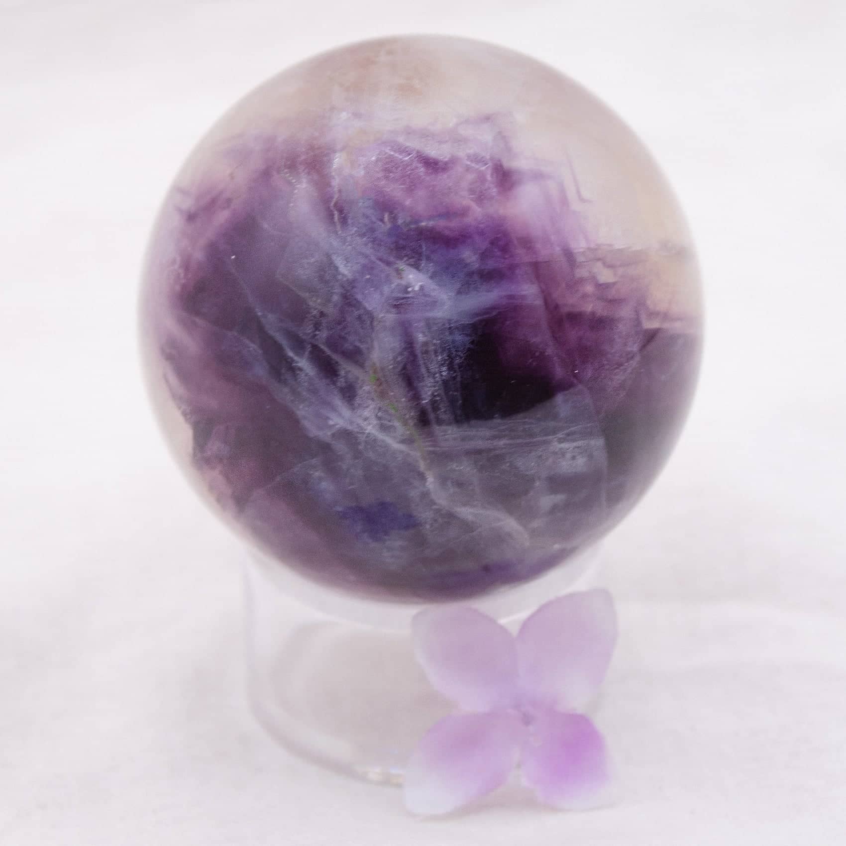 Tiny Rituals - Wholesale Spiritual Stone/Crystal - Rare Rainbow Fluorite Spheres - AAA Premium Quality73