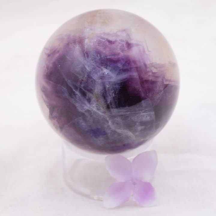 Tiny Rituals - Wholesale Spiritual Stone/Crystal - Rare Rainbow Fluorite Spheres - AAA Premium Quality73
