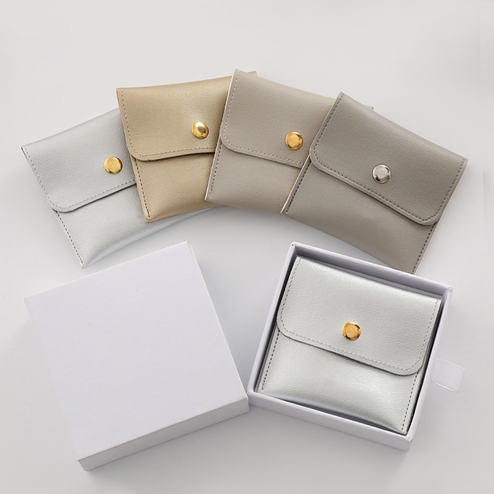 Logo Pouch - Wholesale Jewelry Box/Organizer - Vegan Leather Jewellery Bag - Retail Packs17