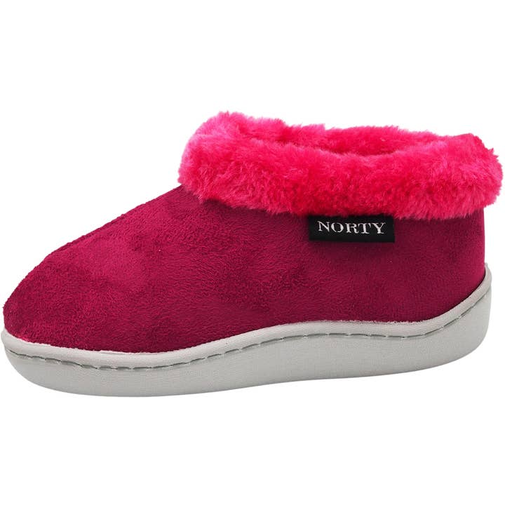 Eastern Off Price - Wholesale Slippers - Kids - Norty Toddler Girl's Kids Fleece Memory Foam Slip On Indoor