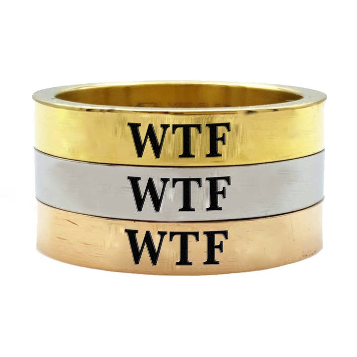 WTF-ring för wholesale av Babe co. (formerly Metal Marvels)