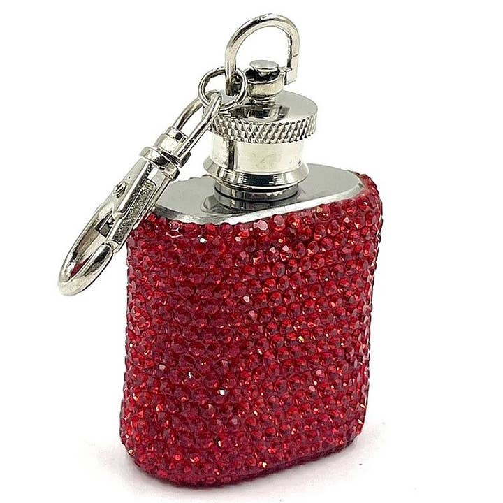 Diacly - Wholesale Flask - 1oz Tiny Bottle Stainless Steel Hip Flask Rhinestone4