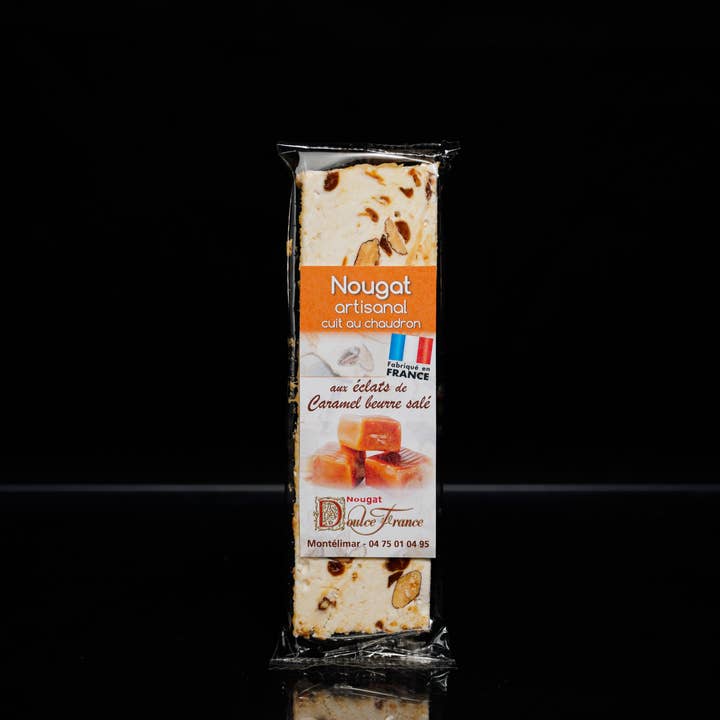 Barre 50 G Nougat Tendre Aux Éclats De Caramel pour la vente par Doulce France