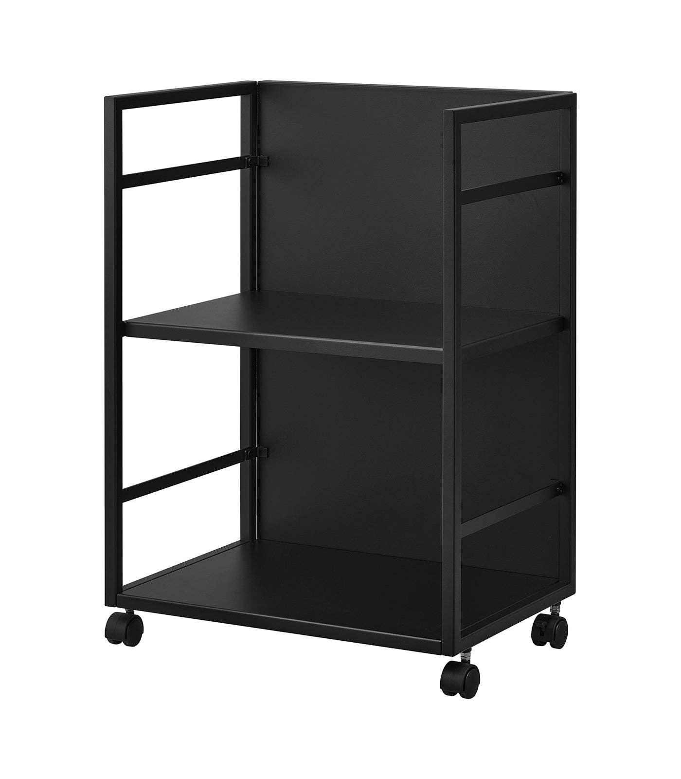 Yamazaki Home - Wholesale Free Standing Shelf - Two-Tier Hideaway Storage Cart (24" H)  - Steel8