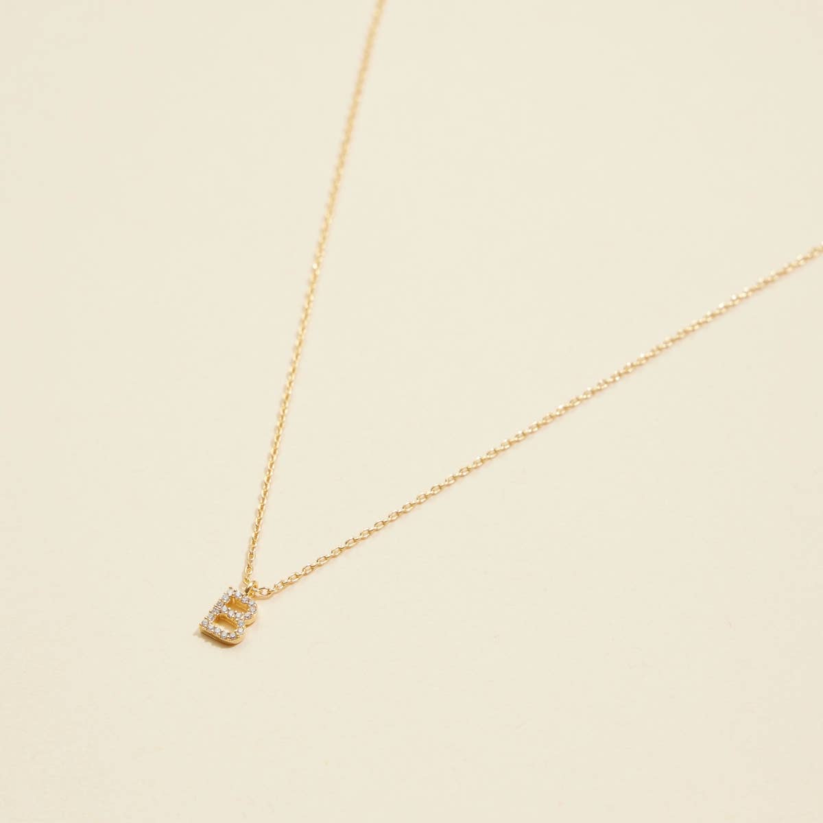 Lilla Haven - Wholesale Pendant/Charm Necklace - 12 Pack of Cubic Zirconia Initial Gold Dipped Necklaces2