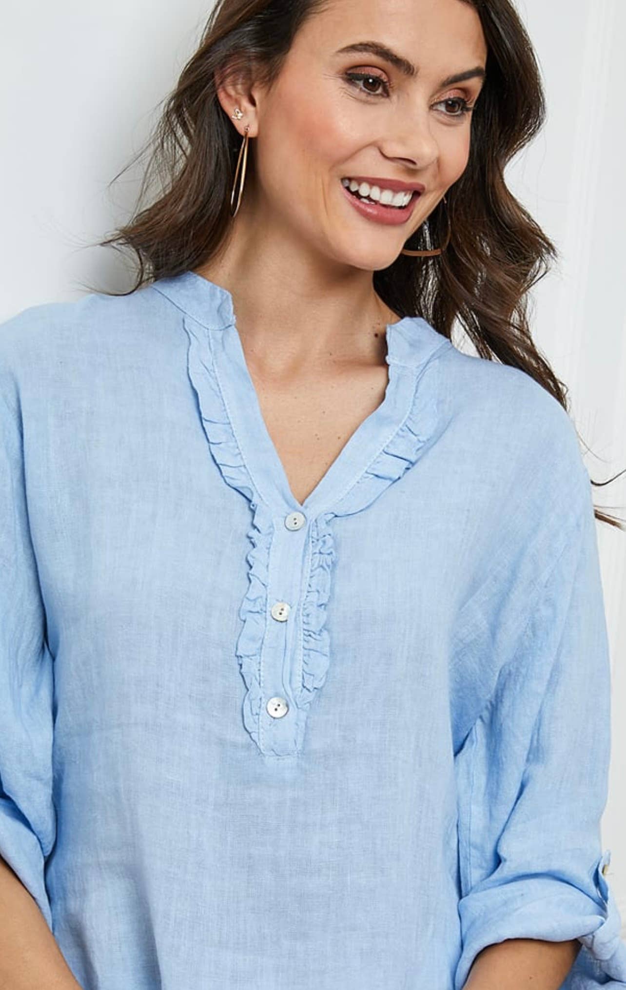 LÉA & LUC – wholesale Blus - Dam – Blus i 100 % linne REF. 664930