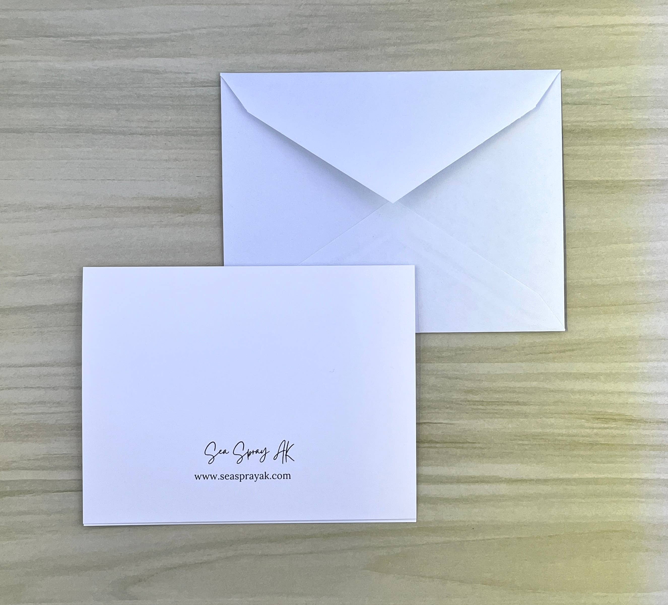 Sea Spray AK - Wholesale Everyday Greeting Card - Alaska State Map Momma Moose and Calf Greeting Card7