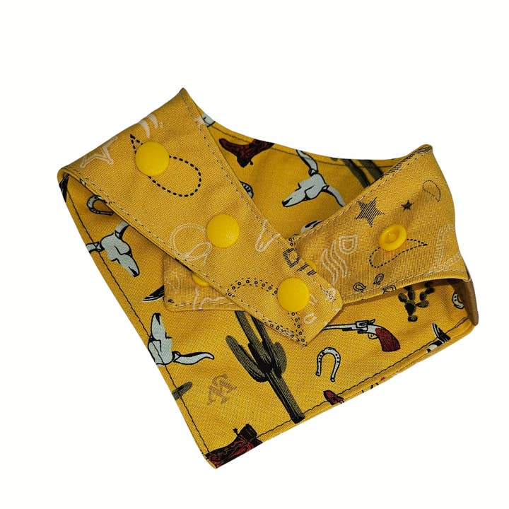 Barkriffic - Wholesale Pet Bandana - Dog - Western/ Reversible Snap-On Dog Bandana2