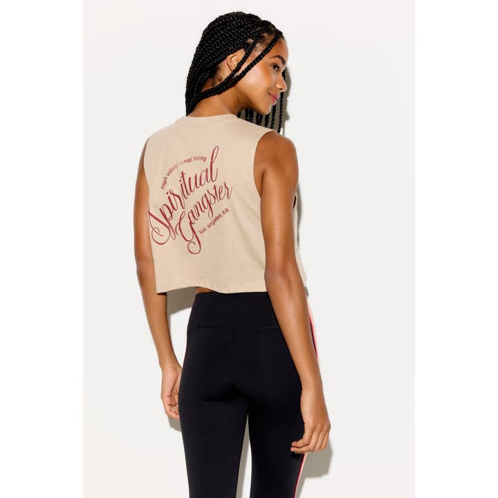 Sg Living Spirit Crop Tank for wholesale by Spiritual Gangster