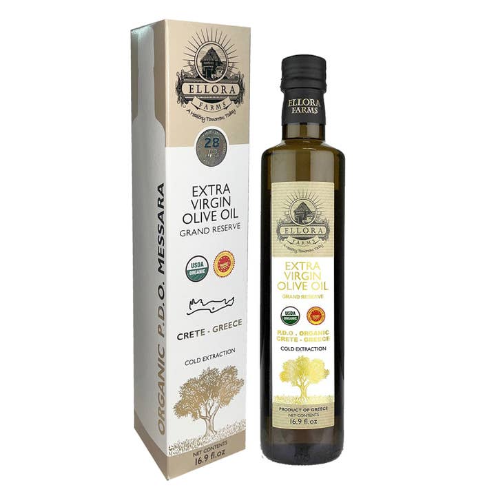 Organic Single Estate PDO, Greek 100% Extra Virgin Olive Oil for wholesale by ELLORA FARMS