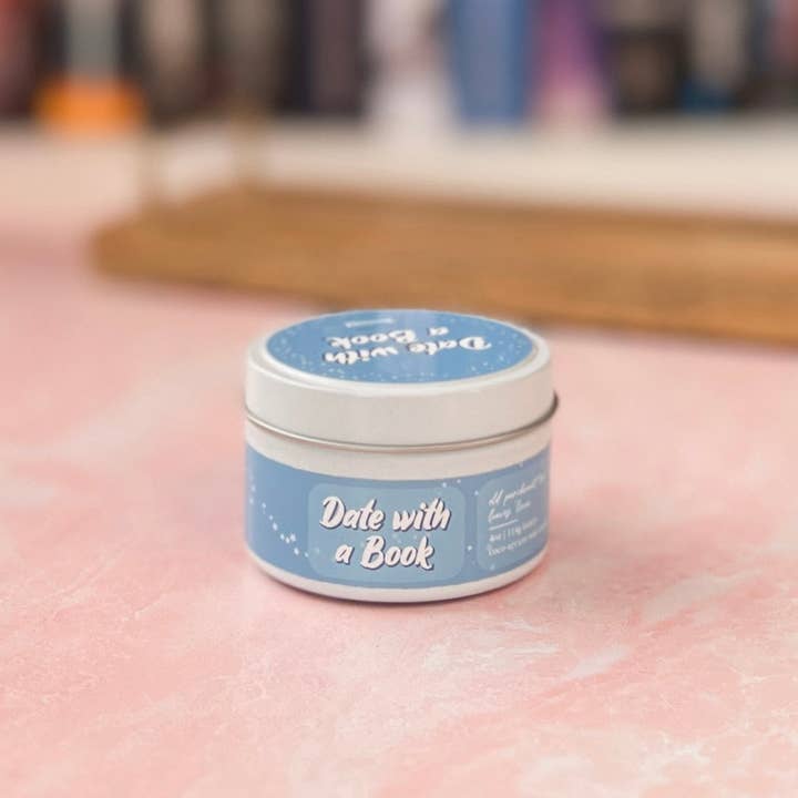 Bewick'd Studio - Wholesale Travel Candles - Date with a Book 4oz Candle - Book-Inspired Luxury Scented2