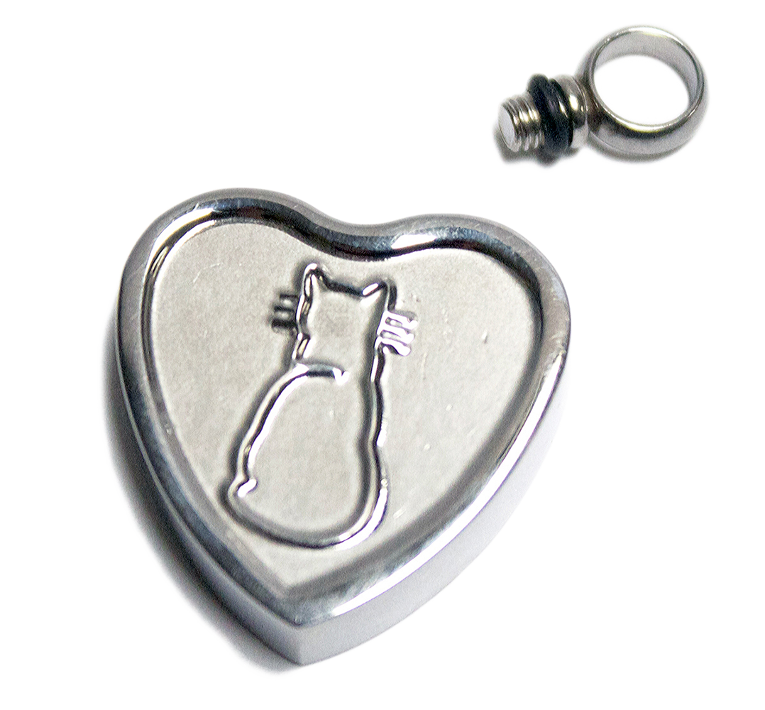 Starlinks Gifts - Wholesale Pet Urn/Keepsake Box - Purrfect Heart Keepsake Love Vial LV111