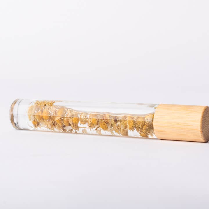 Silver Orange - Vente Rouleau beauté/visage - Flacons à rouleau botaniques biologiques, vides avec de vraies fleurs2