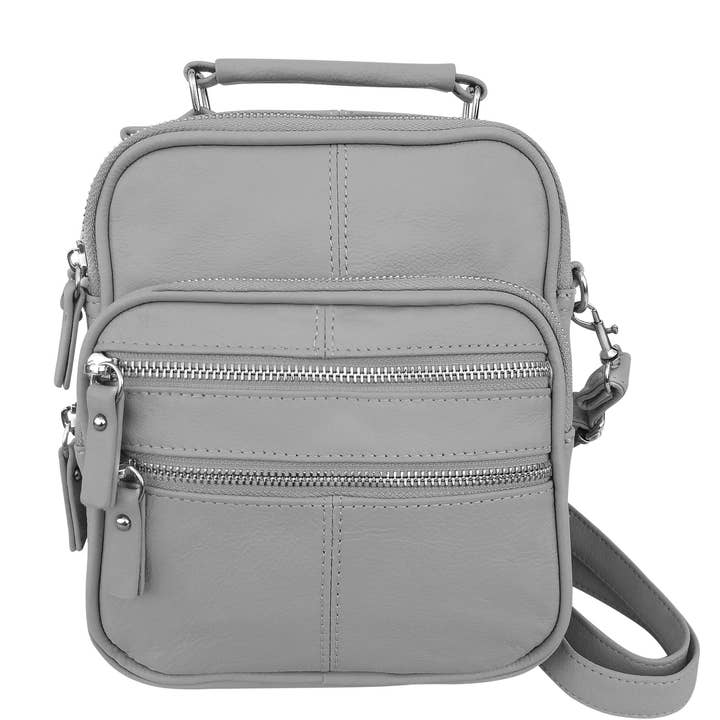 Roma Leathers, Inc. - Wholesale Crossbody Bag - Women's - RM005A cowhide leather handbag crossbody