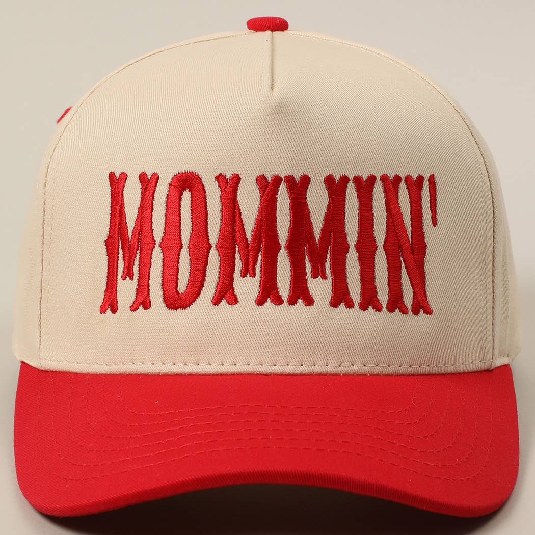 Fashion City – wholesale Trucker hat – Unisex – MOMMIN' Letter Embroidery Two-Tone Trucker Hat29