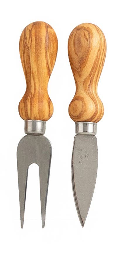 Carré Olive Wood – Großhandel Käsemesser – Messer-Set für Käse aus Olivenholz in Holzbox2