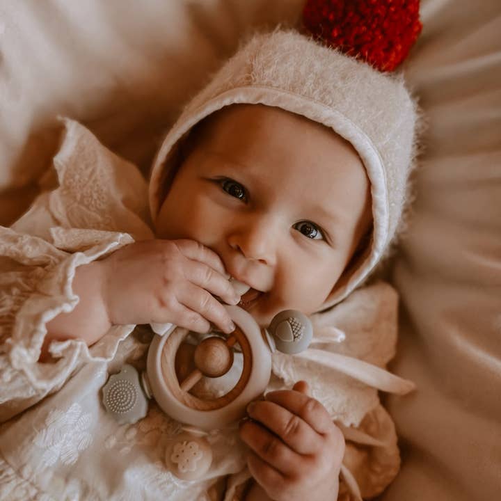 Inaiê - Vente Anneau de dentition sans clip – bébé - Anneau de dentition sensoriel1