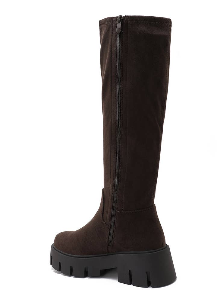 Joia Paris - Wholesale Booties - Women's - Minimalist high boots with thick sole WZ-12315