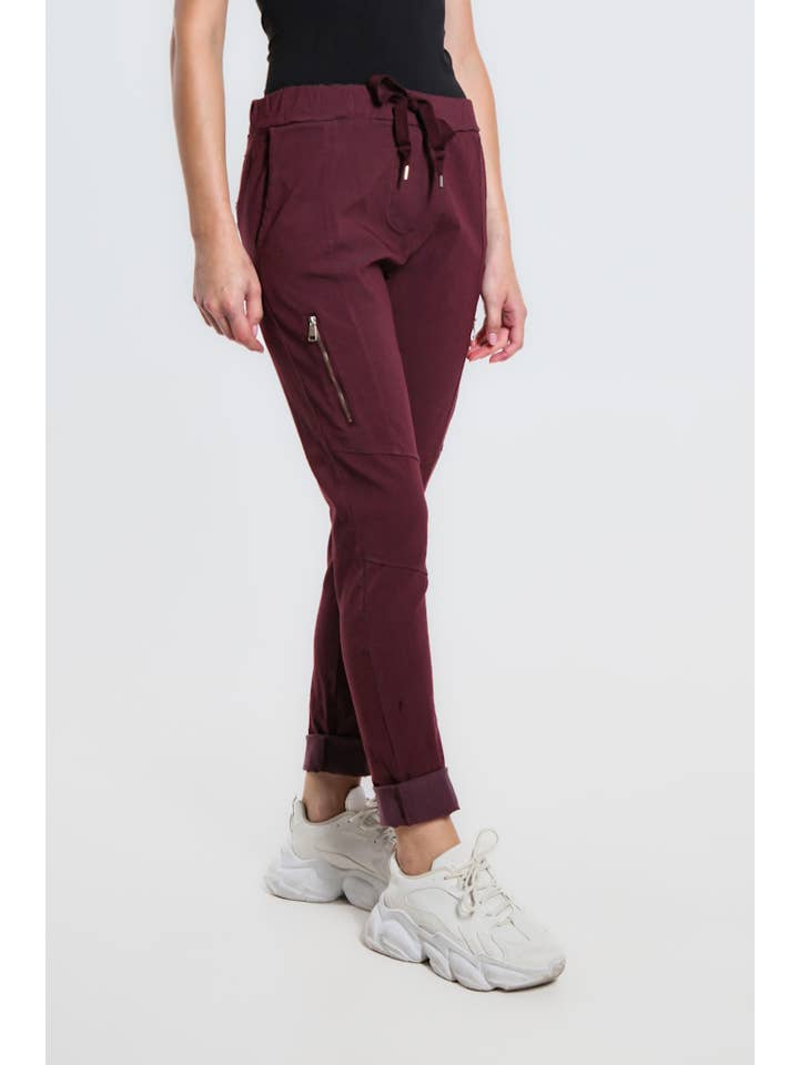 TINA Stephens Italy/Tees By Tina - Wholesale Pants - Women's - Danica Side Zipper Pant (PL155)24