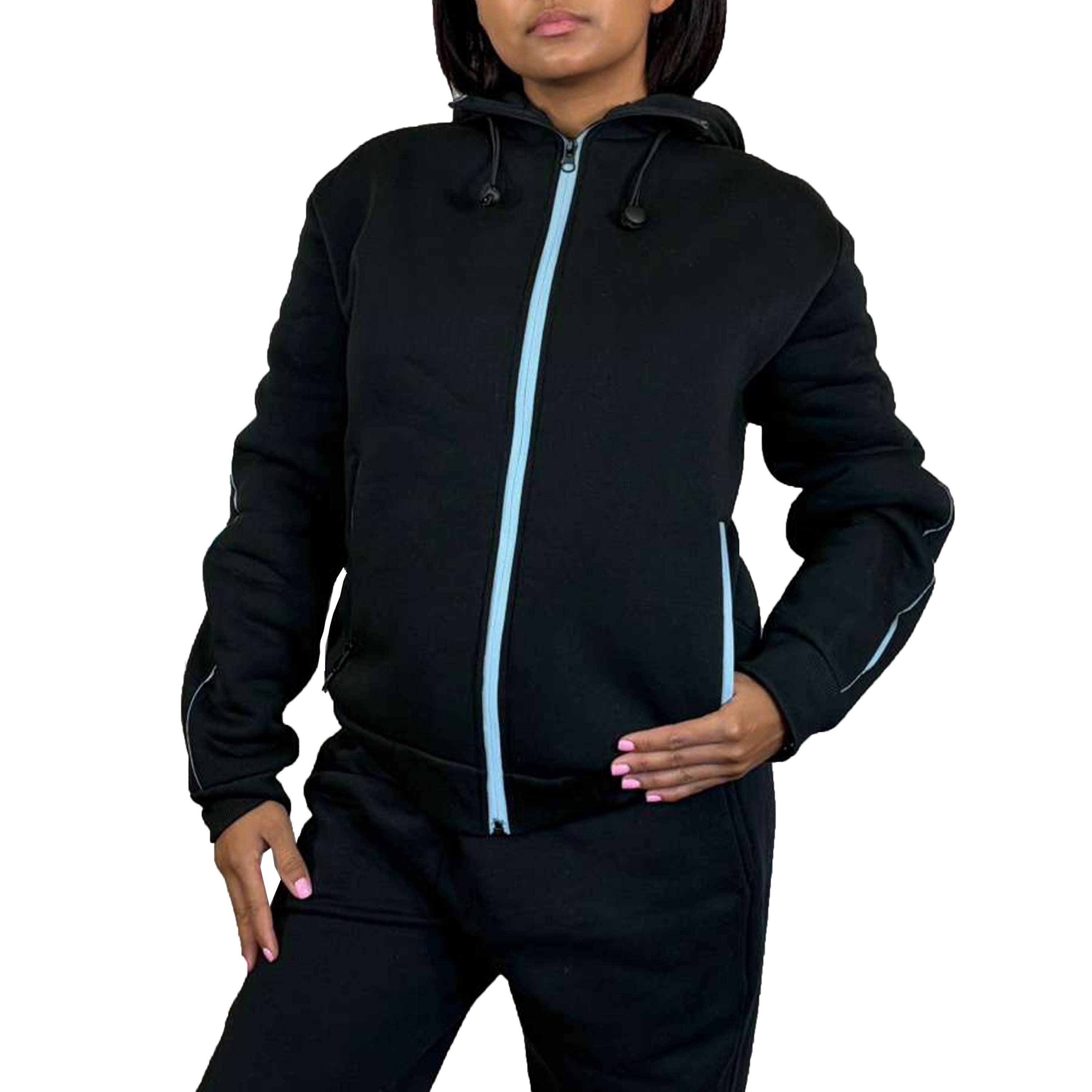 Galaxy By Harvic – wholesale Hoodie – Women's – Women's Loose-Fit Sherpa Fleece Lined Tech Full Zip Hoodie 0
