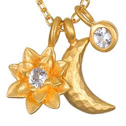 Satya Jewelry – wholesale Hänge-/berlockhalsband – 18 ”Spirit in Transformation Lotus Moon halsband3