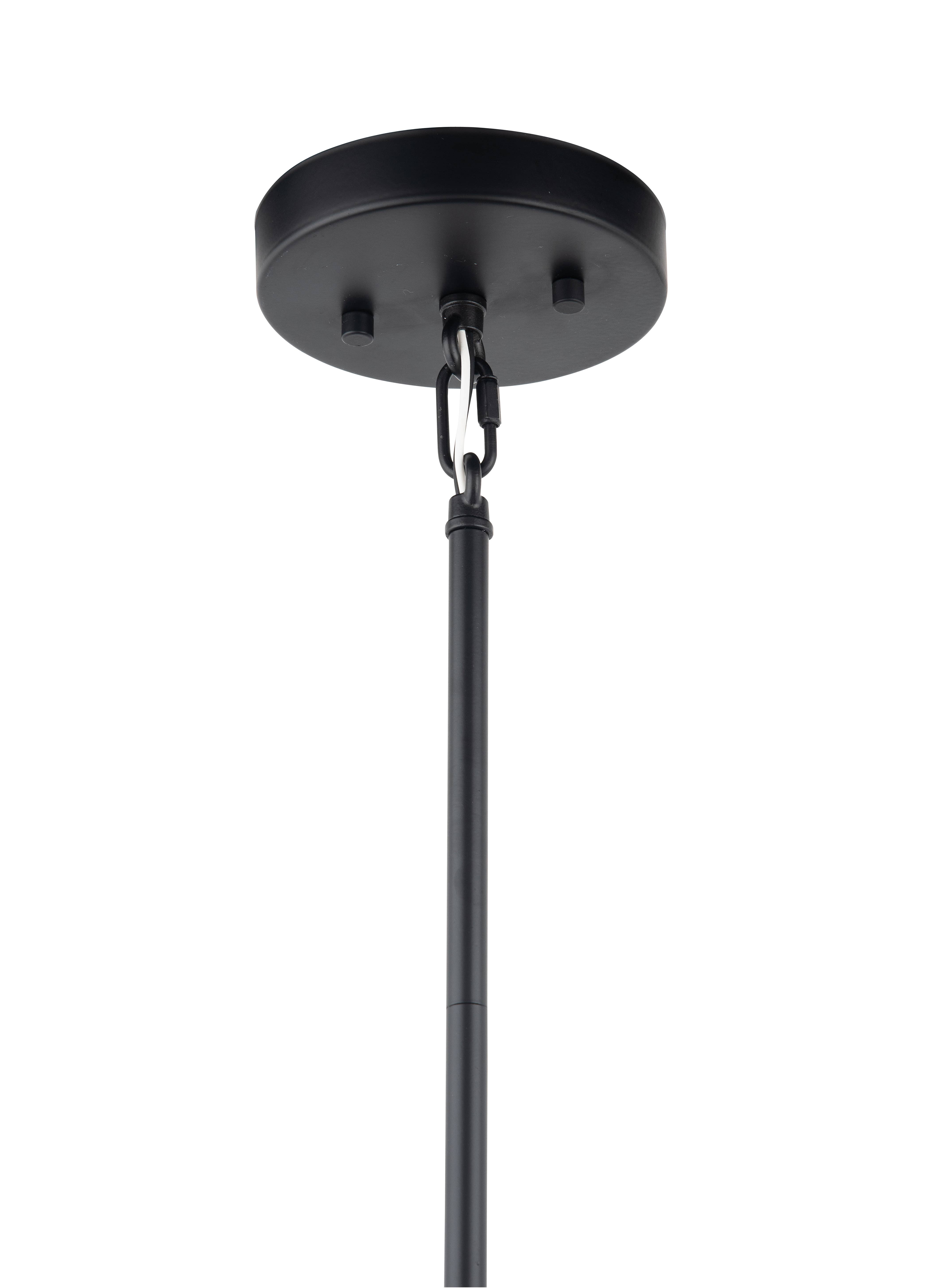 Brio Lighting - Wholesale Chandelier/Hanging Light - Sale - Optical 6-Light Adjustable Black Stacked Chandelier7