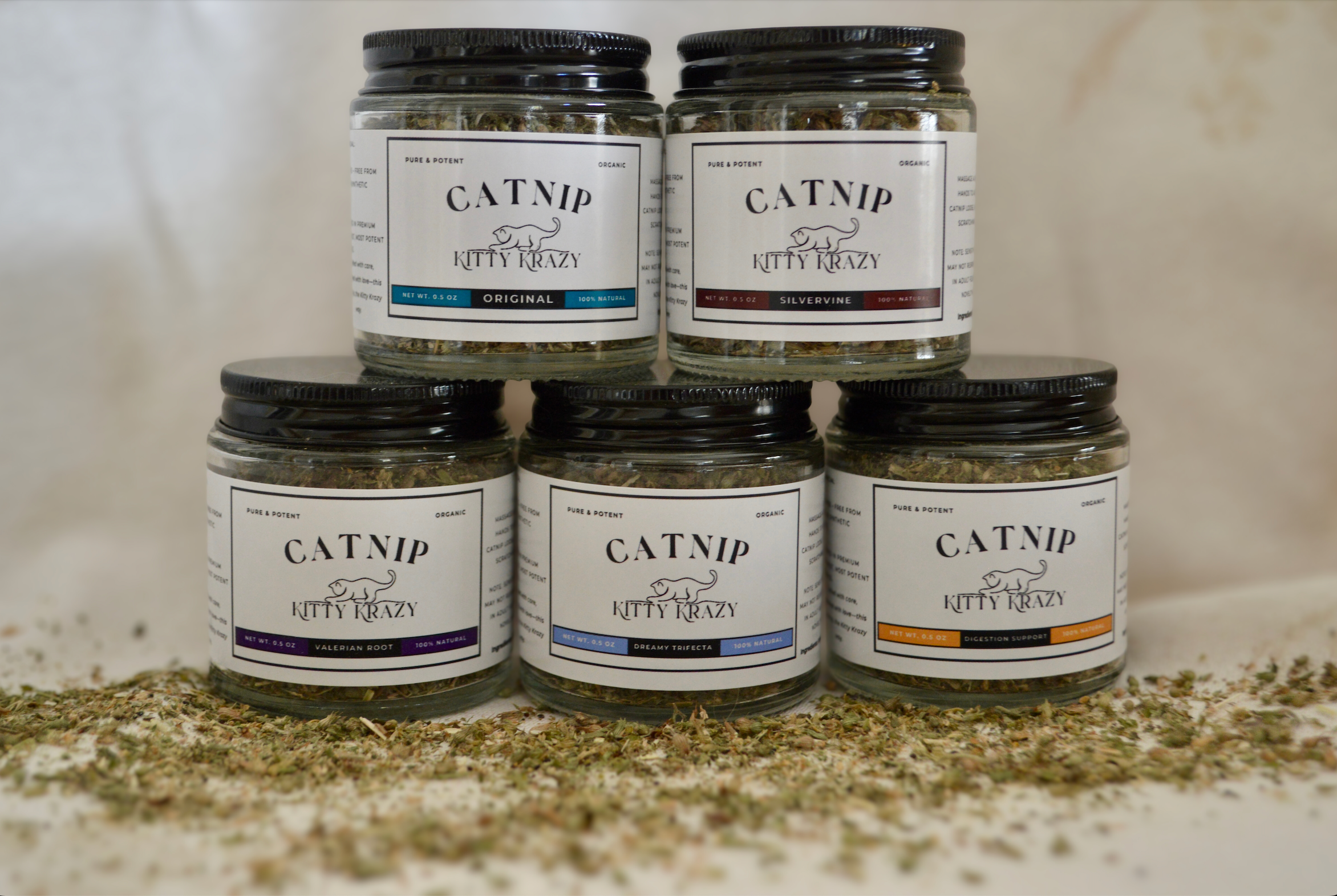 Kitty Krazy - Wholesale Catnip - Kitty Krazy Valerian Root Top-Shelf Catnip Blend 0.5 OZ1