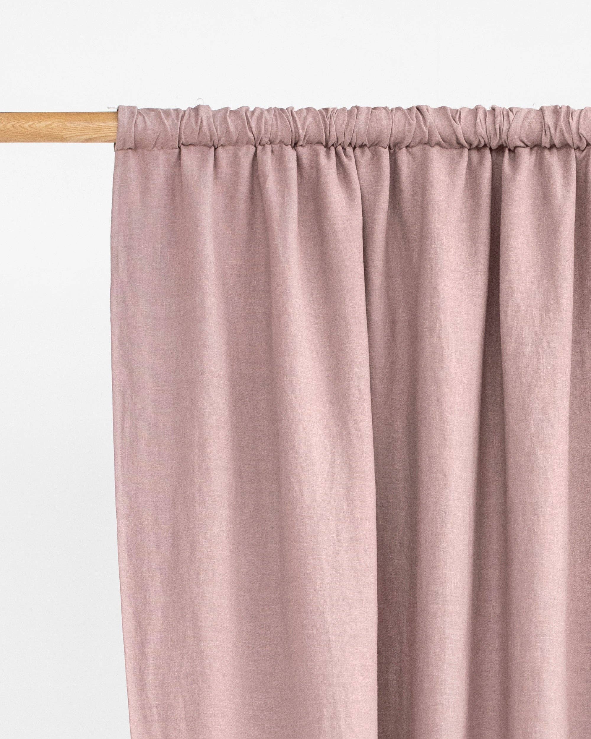 MagicLinen (We handle U.S. import procedures for you) - Wholesale Curtain - Blackout linen curtain panel (1 pcs) in Woodrose1