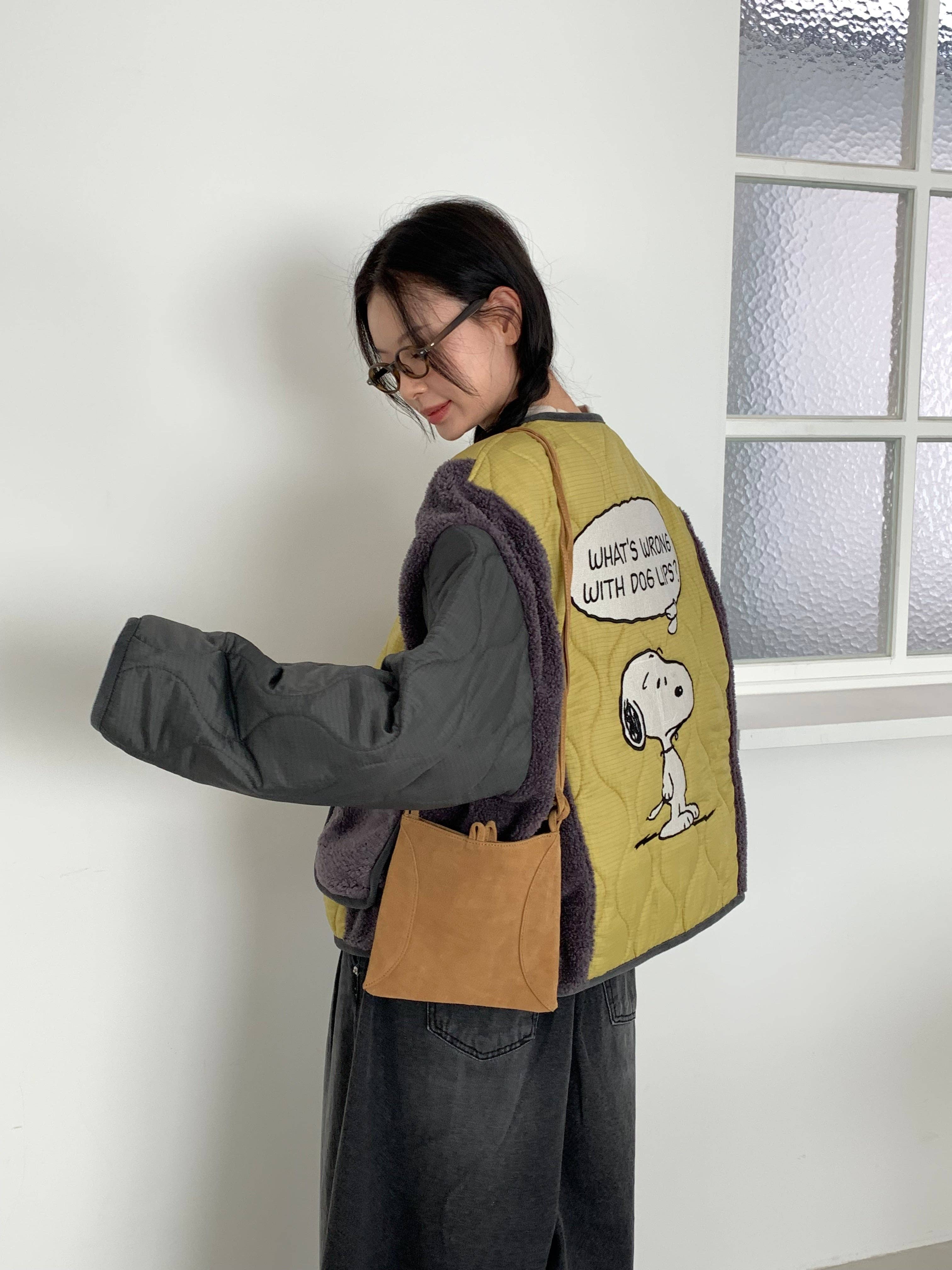 Little Light - Wholesale Puffer Jacket - Women's - Snoopy Limited Edition Sherpa Quilted Fleece Jacket6