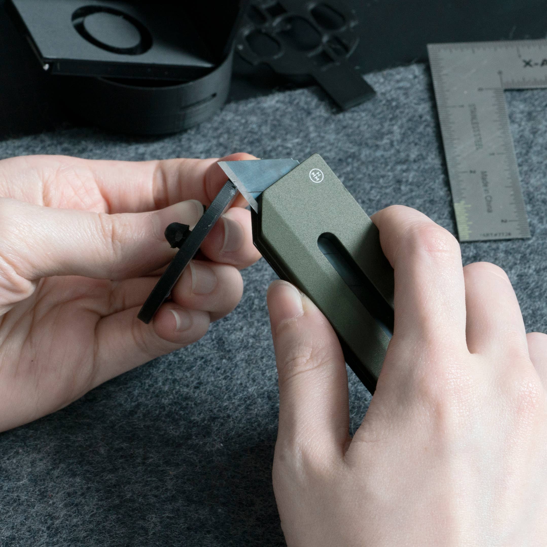 HMM – wholesale Kitchen/utility knife – Utility Knife - Army Green7