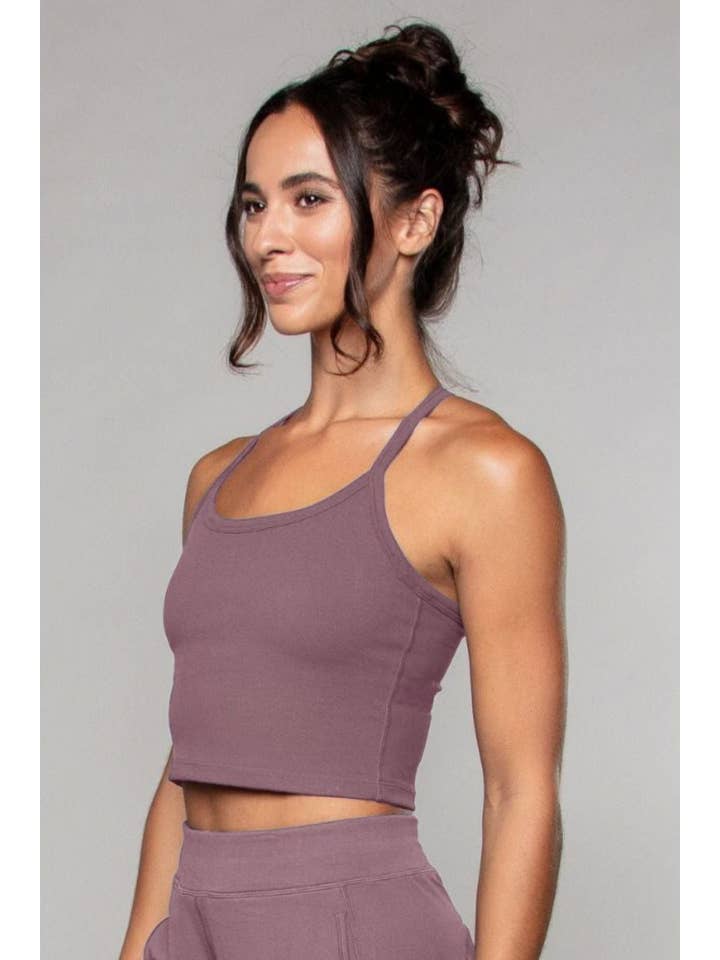 Airsoft Racerback Tank Mauve for wholesale on Faire