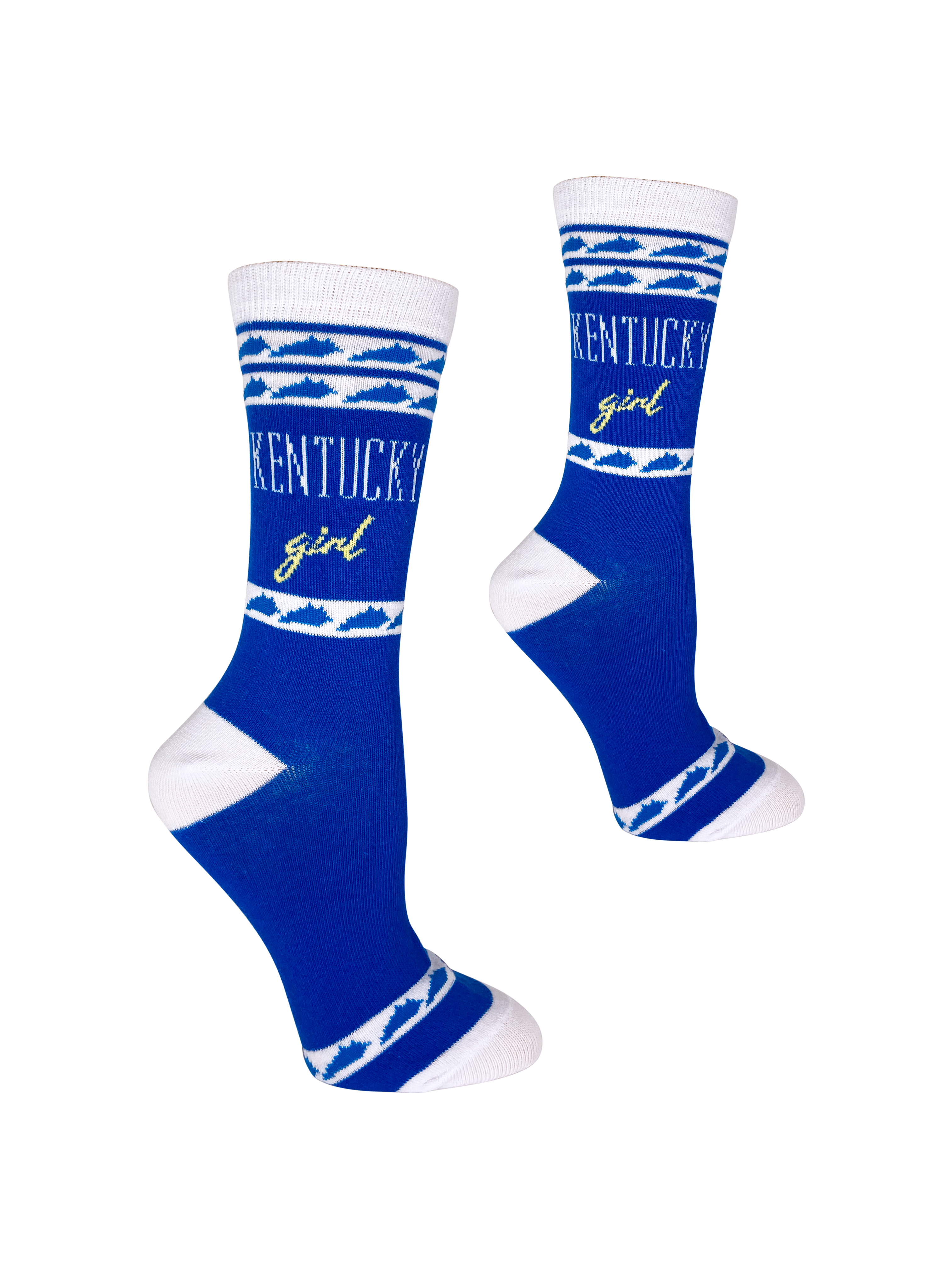 Buy Socks You All - Wholesale Socks - Women's - Kentucky Girl Blue and White Women's Socks1
