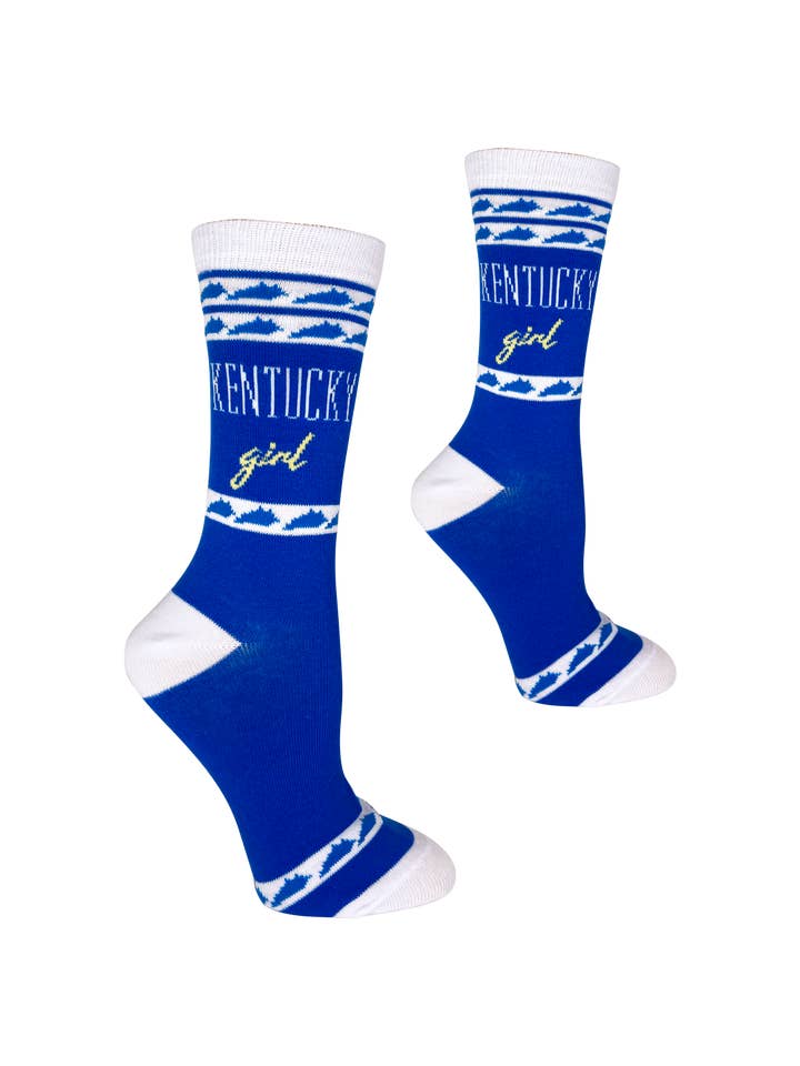 Buy Socks You All - Wholesale Socks - Women's - Kentucky Girl Blue and White Women's Socks1